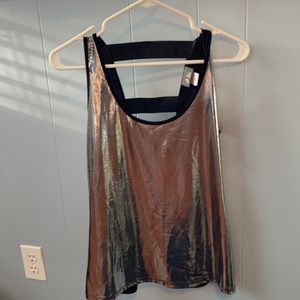 Night Out Silver Tank